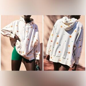 NWT Free People FP Movement DYEKWEEN Sprint To The Finish Printed Hoodie - M